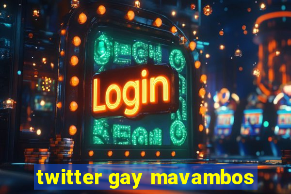 twitter gay mavambos